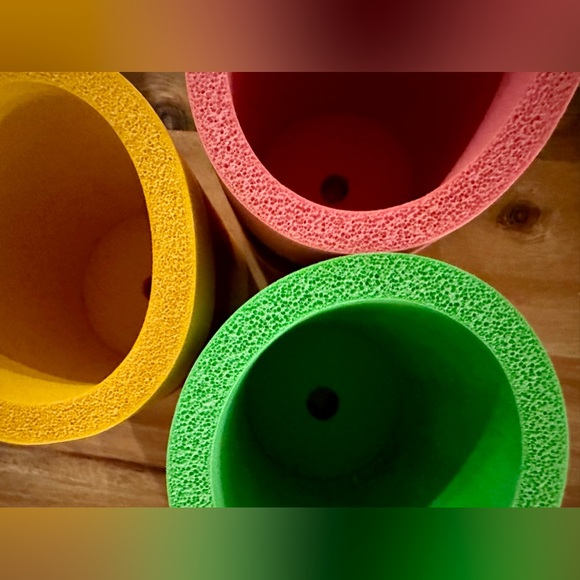 Aviator Nation Set of 3 Rad Insulated Koozie Drink Holders - Pink Green Yellow - Picture 7 of 8